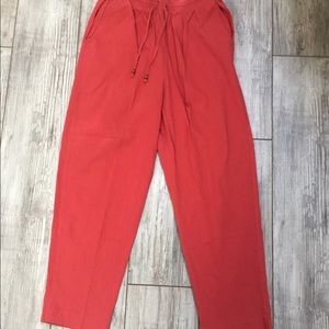 Alfred Dunner coral boho pants